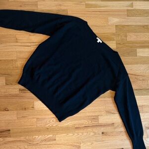 Blue Long Sleeve Cashmere Sweater